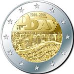 2 евро Франция 2014 год 70 лет со дня высадки в Нормандии