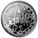 10 евро Бельгия 2005 год ЧМ по футболу 2006 и 75 лет стадиону Хайзель