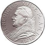 10 евро Ватикан 2005 год Год Евхаристии