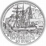 20 евро Австрия 2005 г. Полярная экспедиция 1872-1874гг.