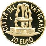 20 евро Ватикан 2005 год Святой источник