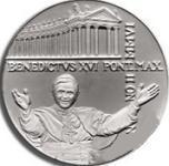 10 евро 2006 год Ватикан 350 лет колоннаде Рима