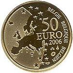 50 евро Бельгия 2006 год 400 лет со смерти Юста Липсия
