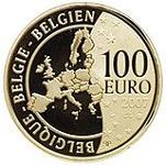 100 евро Бельгия 2007 год 175 лет бельгийским монетам