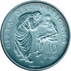 10 евро Ватикан 2007 год Международный день мира: Человек - сердце мира