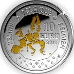 10 евро Бельгия 2011 год Бельгийское глубоководное исследование
