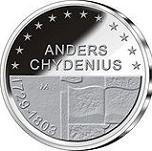 10 евро Финляндия 2003 год 200 лет со дня смерти Андерса Чидениуса