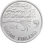 10 евро Финляндия 2011 год 150 лет со дня рождения Юхани Ахо и финская литература