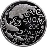 20 евро Финляндия 2011 год Защита Балтийского моря