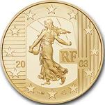20 евро Франция 2003 год Прощай, Франк