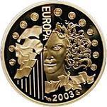 50 евро Франция 2003 год Первая годовщина Евро