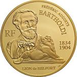 100 евро Франция 2004 год 100 лет со дня смерти Ф. Бартольди