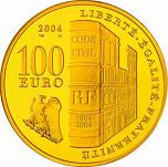 100 евро Франция 2004 год 200 лет со дня коронации Наполеона I