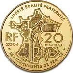 20 евро Франция 2004 год Папский дворец в Авиньоне