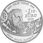 1,5 евро Франция 2005 год С Земли на Луну