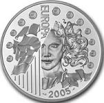 1,5 евро Франция 2005 год Европа-2005: 50 лет флагу ЕС