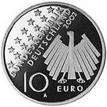 10 евро Германия 2003 год Народное восстание 17 июня 1953 года
