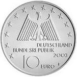 10 евро Германия 2003 год Промышленный ландшафт области Рур