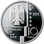 10 евро Германия 2004 год Баухаус