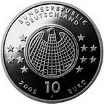 10 евро Германия 2005 год 100 лет теории относительности