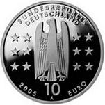 10 евро Германия 2005 год 1400 лет Магдебургу