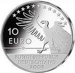 10 евро Германия 2008 год 200 лет со дня рождения Карла Шпицвега