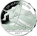 10 евро Германия 2010 год Чемпионат мира по горнолыжному спорту 2011 г. в Гармиш-Партенкирхене