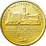 100 евро Германия 2011 год Замок Вартбург