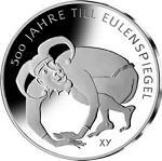 10 евро Германия 2011 год 500 лет книге "Тиль Уленшпигель"