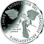 10 евро Германия 2011 год 150 лет открытию праптицы археоптерикс