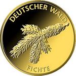 20 евро Германия 2012 год Леса Германии: Ель