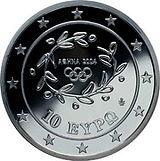 10 евро Греция 2003 год XXVIII Олимпийские игры 2004 года в Афинах - Бег