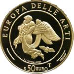 50 евро Италия 2004 год Искусство Европы: Дания. Бертель Торвальдсен