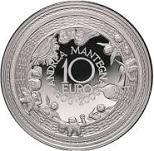 10 евро Италия 2006 год 500 лет со дня смерти Андреа Мантенья