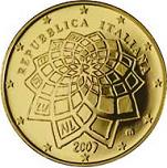 20 евро Италия 2007 год 50 лет Римскому договору