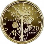 20 евро Италия 2011 год Флора в искусстве