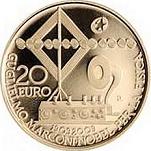 20 евро Италия 2009 год 100 лет получения нобелевской премии Гульельмо Маркони
