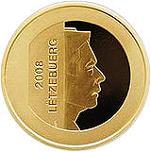 10 евро Люксембург 2008 год 10-летие Центрального банка Люксембурга