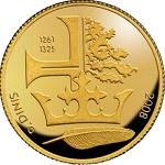 1/4 евро Португалия 2008 год XIV век. Диниш I Земледелец
