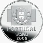 1,5 евро Португалия 2008 год Монета против безраличия