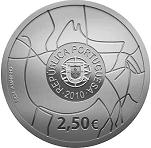 2,5 евро Португалия 2010 год Археологический парк долины Коа