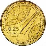 1/4 евро Португалия 2011 год 25 лет со дня вступления Португалии и Испании в ЕС