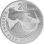 20 евро Словакия 2009 год Национальный парк Велька Фатра