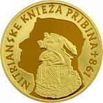 100 евро Словакия 2011 год 1150 лет со дня смерти князя Прибины
