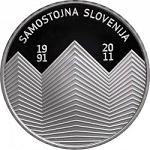 30 евро Словения 2011 год 20 лет независимости Словении