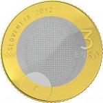 3 евро Словения 2012 год 100 лет первой словенской олимпийской медали