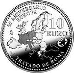 10 евро Испания 2007 год 50 лет Римскому договору