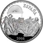 10 евро Испания 2008 год 200 лет Войны за независимость Испании (1808—1814): Оборона Монтелеона