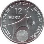 12 евро Испания 2002 год Председательство в ЕС