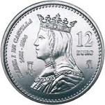 12 евро Испания 2004 год 500 лет со дня смерти королевы Изабеллы I Кастильской